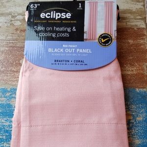 Black out coral curtain